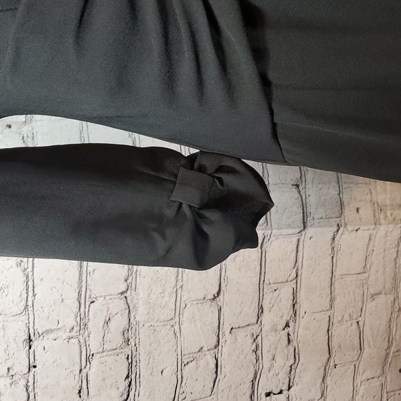 BCBGMaxAzria Black Midi 3/4 Sleeve Dress Size 6 - Picture 5 of 12